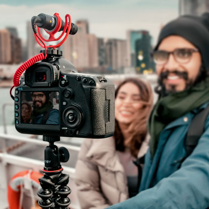 Rode VideoMicro produkt in gebrauch