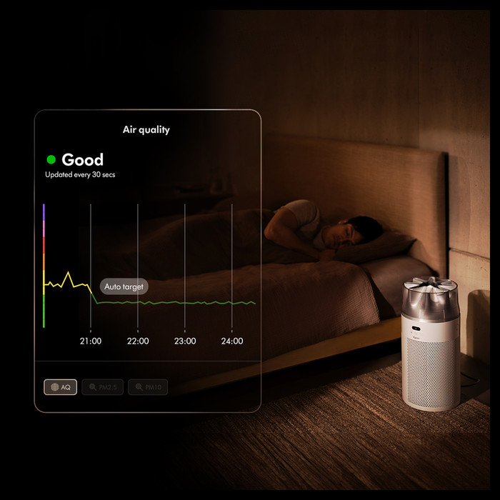 Dyson HushJet Purifier HJ10 product in use