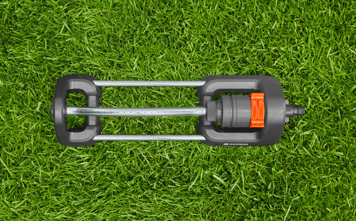 Gardena Viereckregner Aqua S produkt in gebrauch