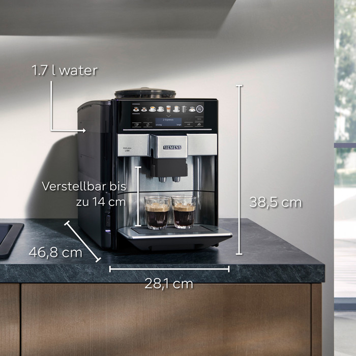 Siemens EQ.6 Plus S300 TE653501DE linke seite