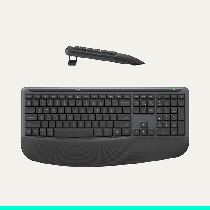 Logitech MK880 Signature Comfort Plus Kabellose Tastatur und Maus Combo Graphite QWERTZ detail