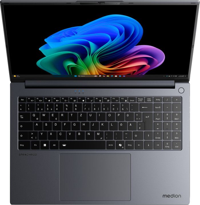 Medion SPRCHRGD 16 S1 OLED - 62744 - 16" - Intel Core Ultra 7 - 32GB RAM/1TB SSD oberseite