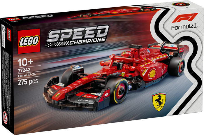 LEGO Speed Champions Ferrari SF-24 F1 Rennwagen 77242 verpackung