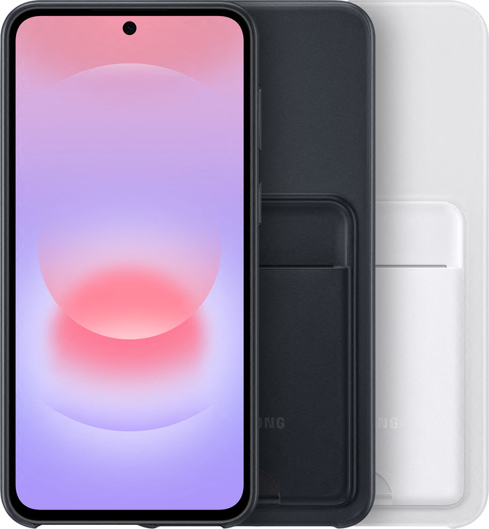 Samsung Galaxy A37 Card Slot Back Cover Black combined product