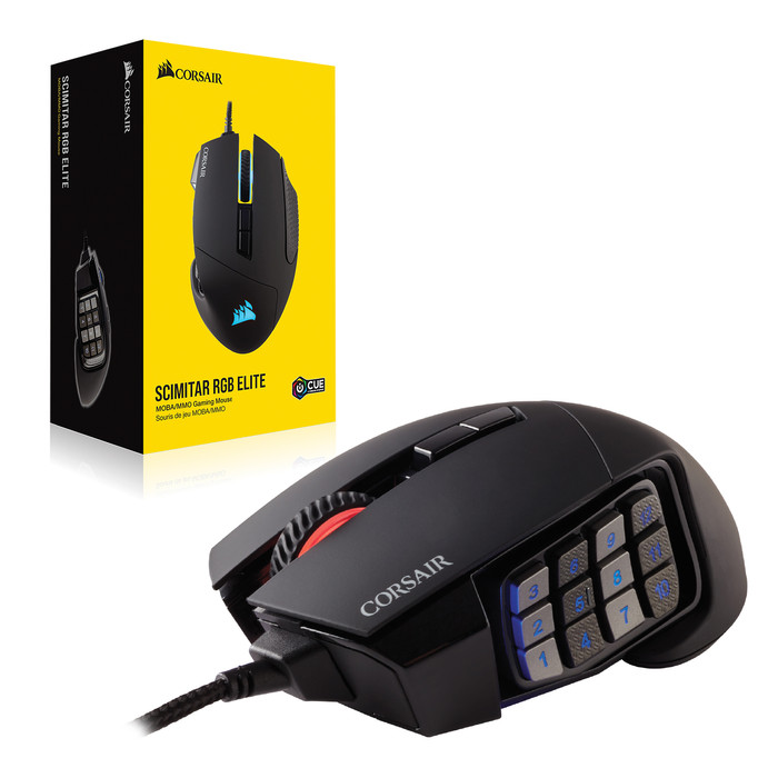 Corsair Scimitar Elite RGB Gaming-Maus null