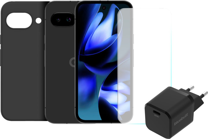 Google Pixel 9a 256GB Schwarz 5G + Komplettes Zubehörset Main Image