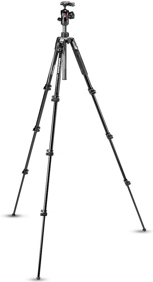 Manfrotto Advanced Aluminum Travel Tripod Lever + Kugelkopf detail