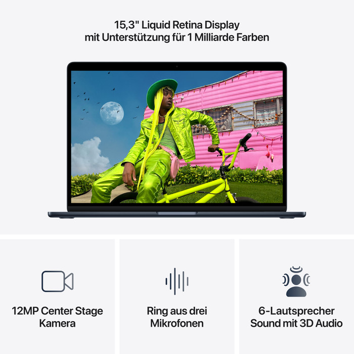 Apple MacBook Air 15 inches M5 (10 Core CPU/10 Core GPU) 24GB/1TB Midnight QWERTZ visual supplier