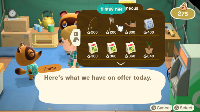 Animal Crossing New Horizons product in use