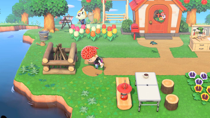 Animal Crossing New Horizons product in use