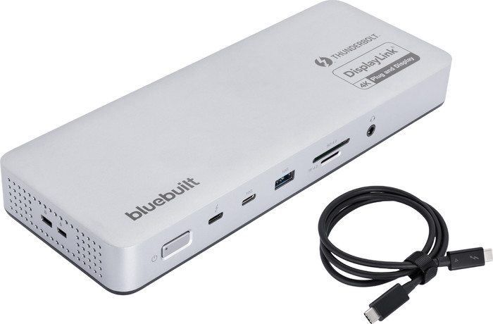 BlueBuilt Thunderbolt 4 Dockingstation mit DisplayLink oberseite