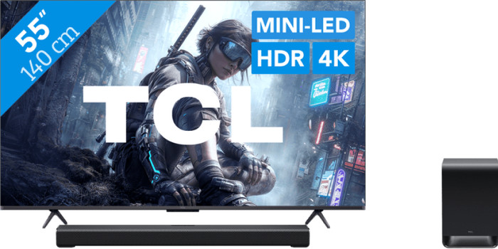 TCL QD Mini LED 55" T8D (2026) + TCL S60K Main Image