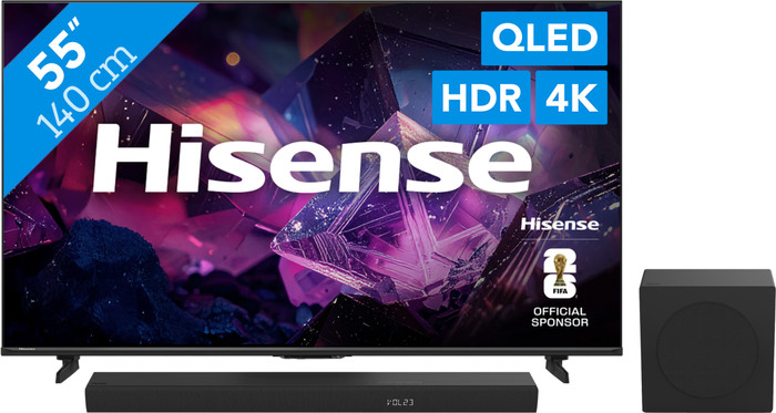 Hisense QLED 55 Zoll E79S PRO (2026) + Hisense HS3100 Main Image