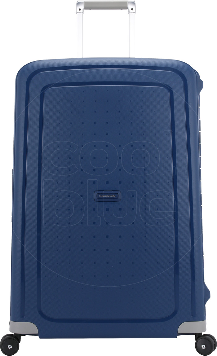 Samsonite S'Cure Spinner 75 cm Doppelpack Dark Blue vorne