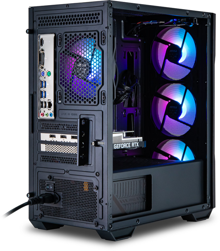 Cobalt x Powered by MSI - Tier 1 - RTX 3050 - Ryzen 5 5500 - 16GB - 500GB SSD rückseite