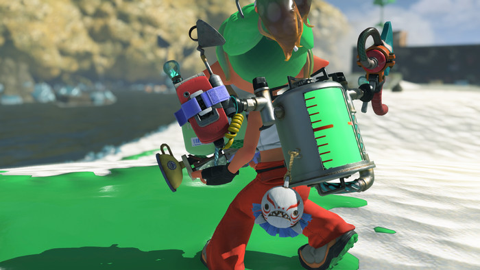 Splatoon Raiders Nintendo Switch 2 produkt in gebrauch
