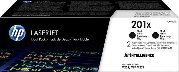 HP 201X Toner Cartridges Black Duo Pack (High Capacity) Main Image