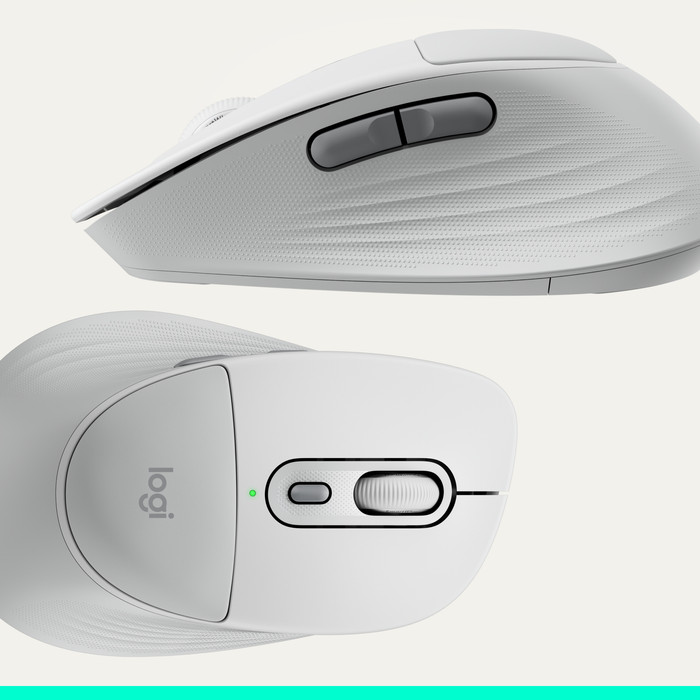 Logitech Signature Comfort Plus M850 L Wireless Mouse Off-White detail