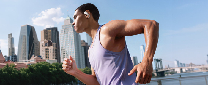 soundcore AeroFit 2 Pro White product in use