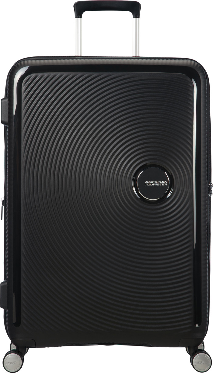 American Tourister Soundbox Expandable Spinner 77 cm Bass Black vorne