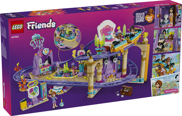 LEGO Friends Mermaid Roller Coaster Ride 42703 packaging