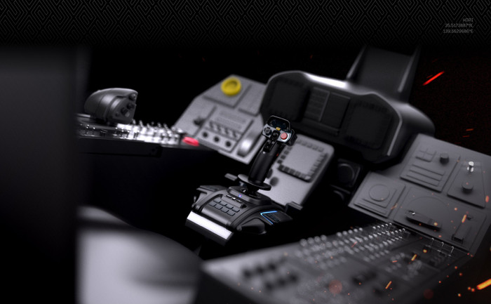 Hori Ace Combat 8: Wings of Theve Flight Stick PlayStation and PC product in use