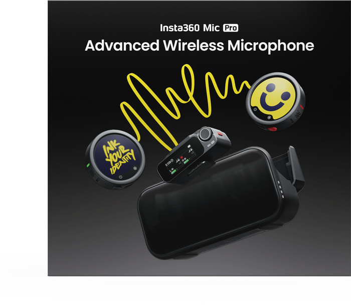 Insta360 Mic Pro Dual visueller lieferant