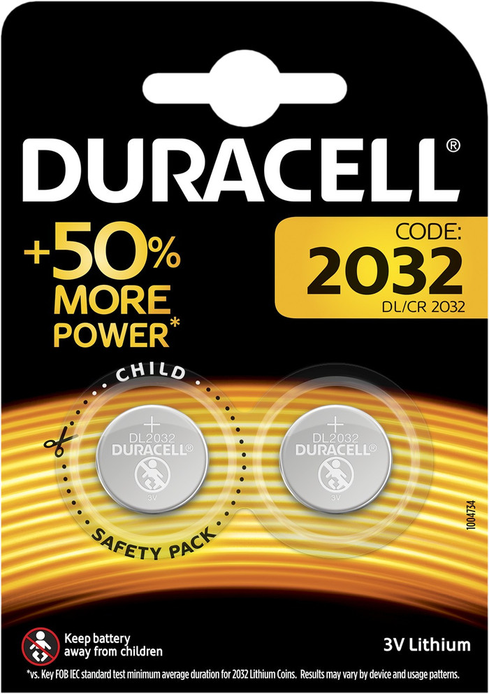 Duracell Specialty 2032 Lithium button cell battery 3V 2 pieces Main Image