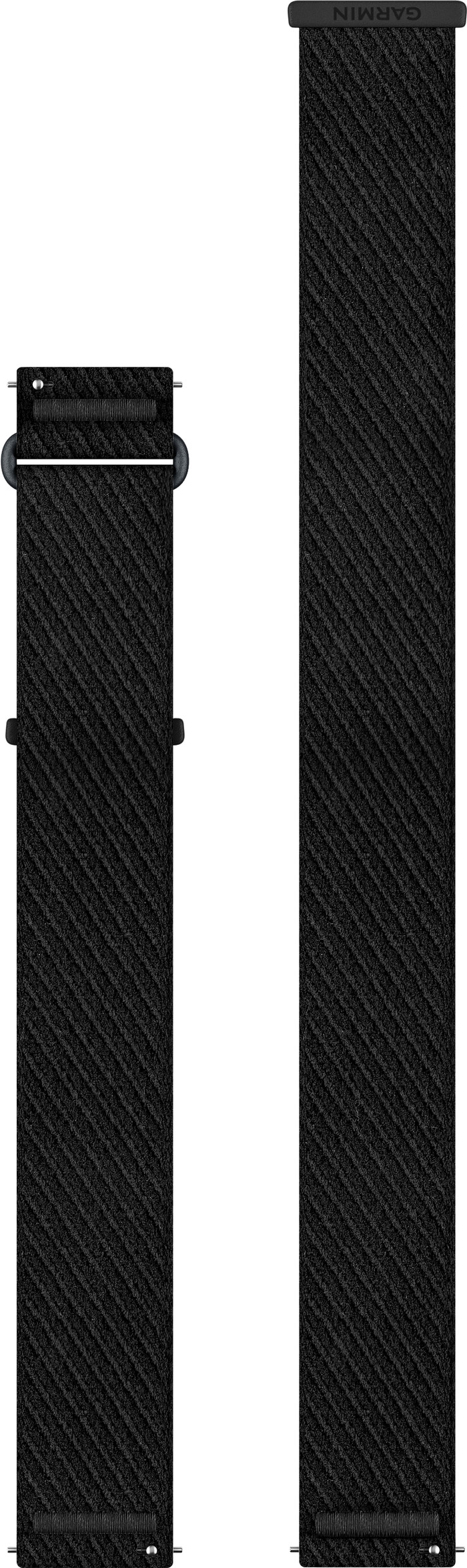 Garmin Nylonarmband Schwarz 22 mm rückseite