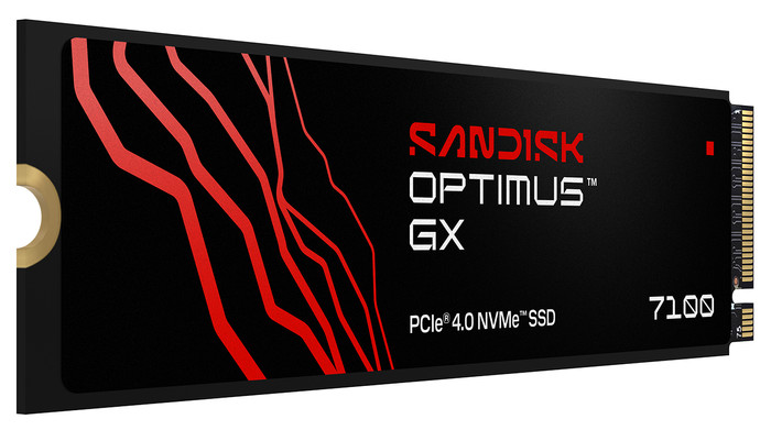 SANDISK Optimus GX 7100 2TB NVMe-SSD vorne