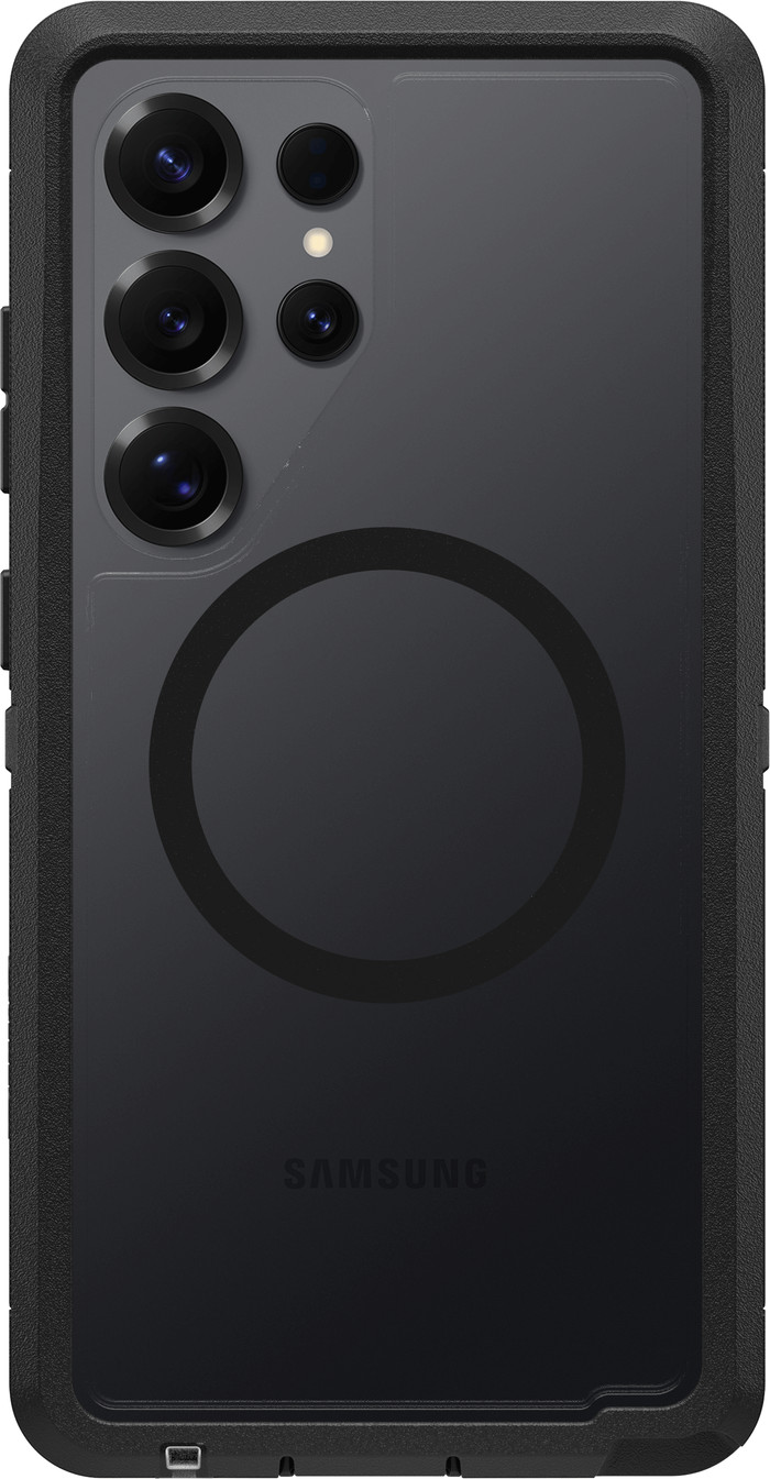 OtterBox Defender Samsung Galaxy S25 Ultra Back Cover with Magnet Transparent Black Belt Main Image