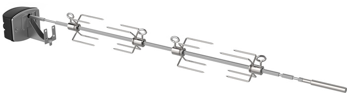 Drehspieß für Searwood XL und Genesis 4 Brenner vorne