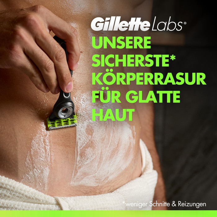 GilletteLabs Body Ersatzklingen (10 Stück) produkt in gebrauch