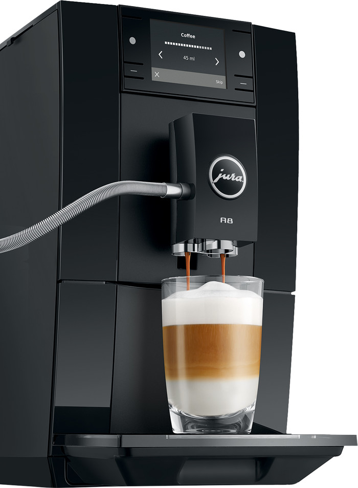 JURA A8 Piano Black (EA) linke seite