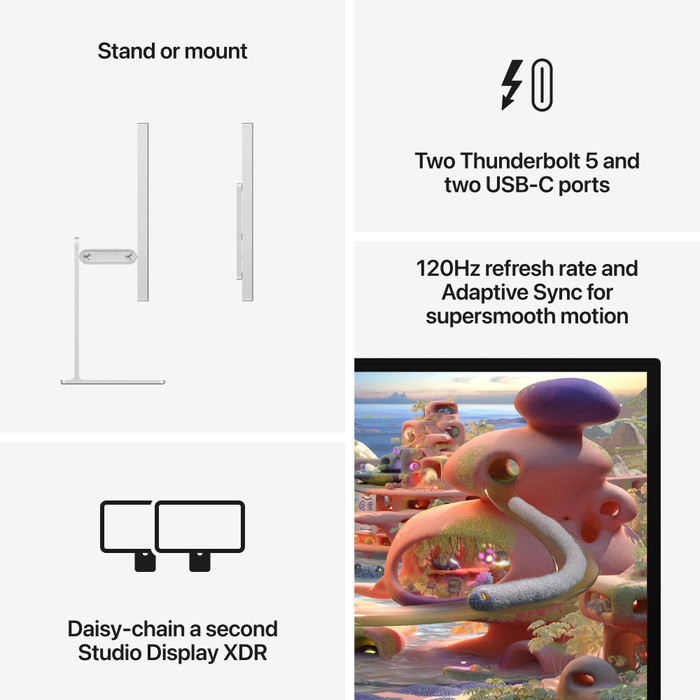 Apple Studio Display XDR Nano-texture (2026) with Tilt- and Height-adjustable Stand visual supplier