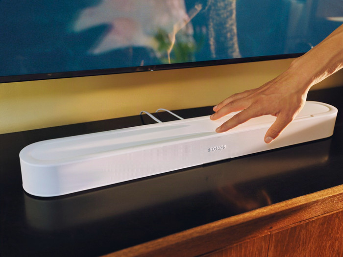 Sonos Beam Ultra Weiß produkt in gebrauch