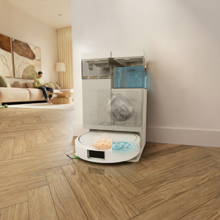 iRobot Roomba Combo Plus 415 White product in use