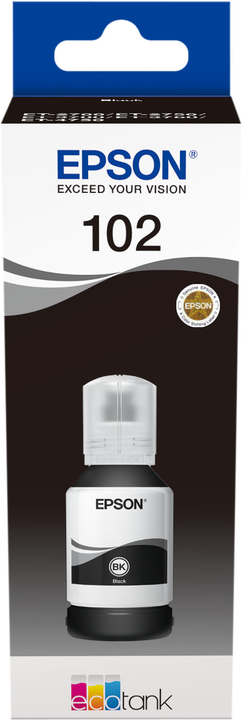 Epson 102 Ink bottle Pigment black Main Image