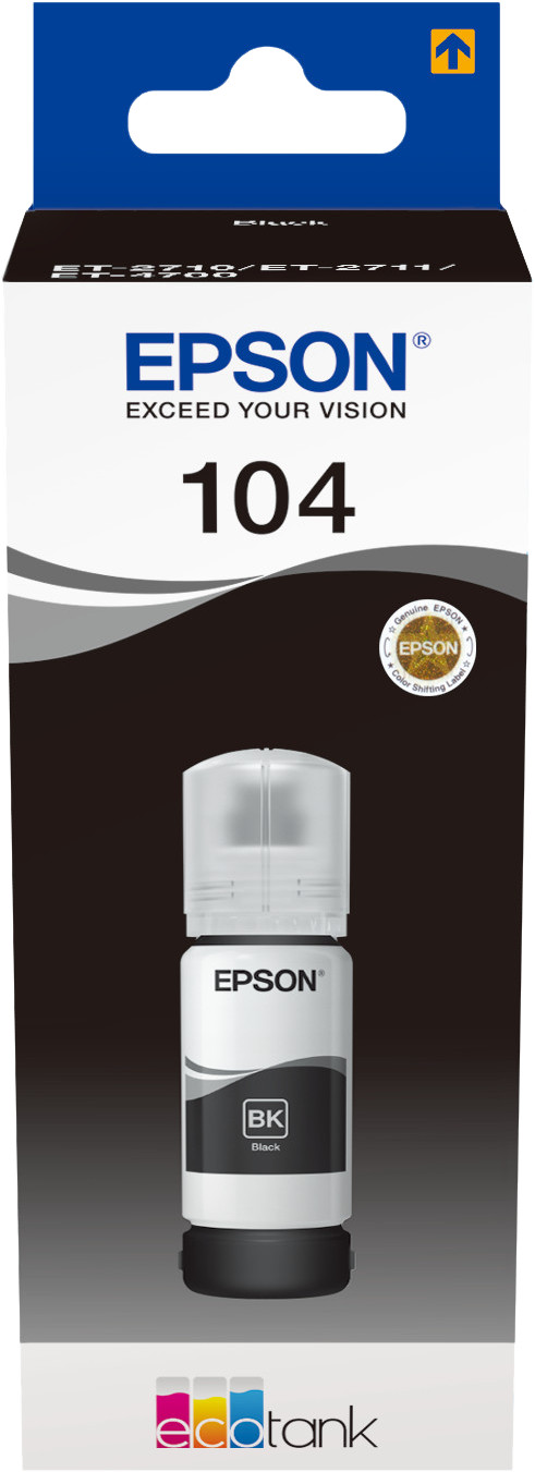 Epson 104 Ink Bottle Black Main Image