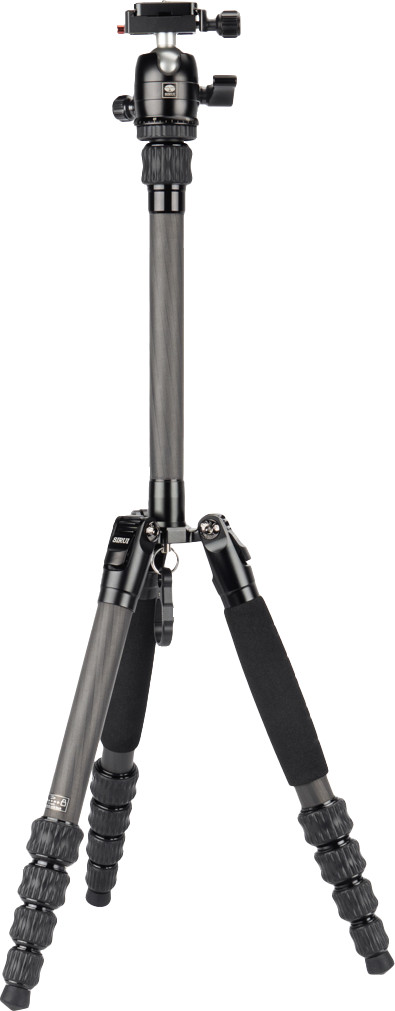 Sirui Traveller 5CX tripod + B-00K ball head front