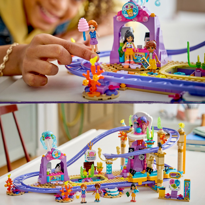 LEGO Friends Mermaid Roller Coaster Ride 42703 product in use