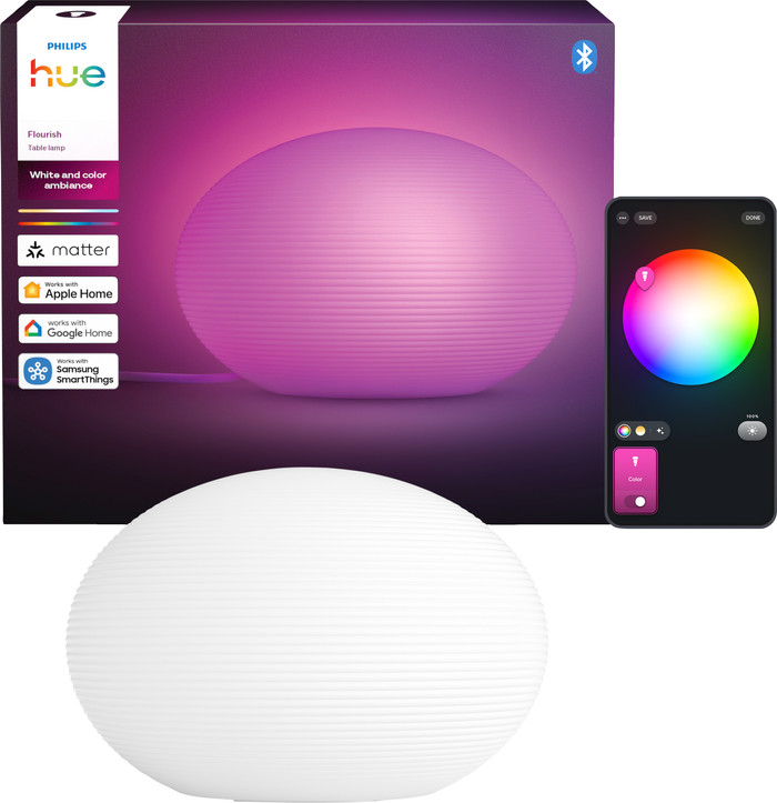 Philips Hue Flourish Table Lamp packaging