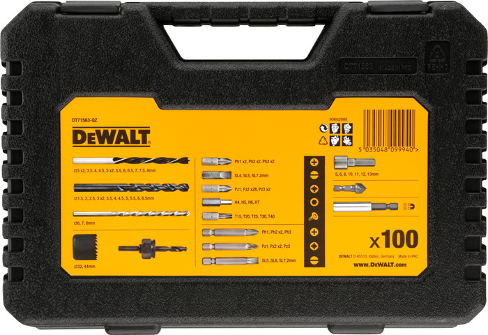 DeWalt 100-teiliges Bohrer- und Bit-Set zubehör