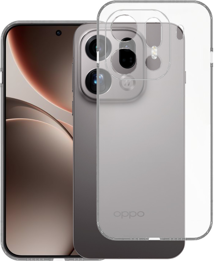 Just in Case Soft Design OPPO Find X9 Pro Back Cover Transparent detail