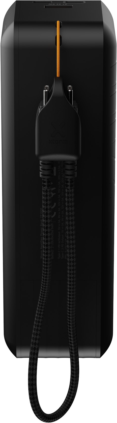 Xtorm NextGen 70 W Powerbank 27.000 mAh Schwarz unten