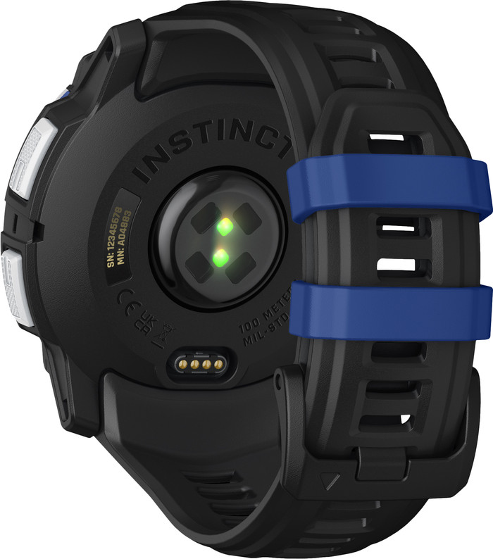 Garmin Instinct 3 Solar Weiß 50 mm rückseite