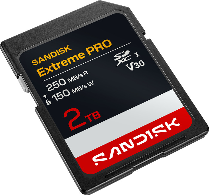 SANDISK Extreme PRO SDXC 2TB 150 MB/s vorne