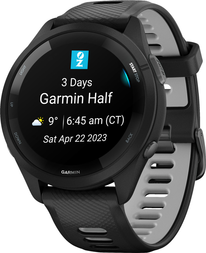 Garmin Forerunner 265 Black right side