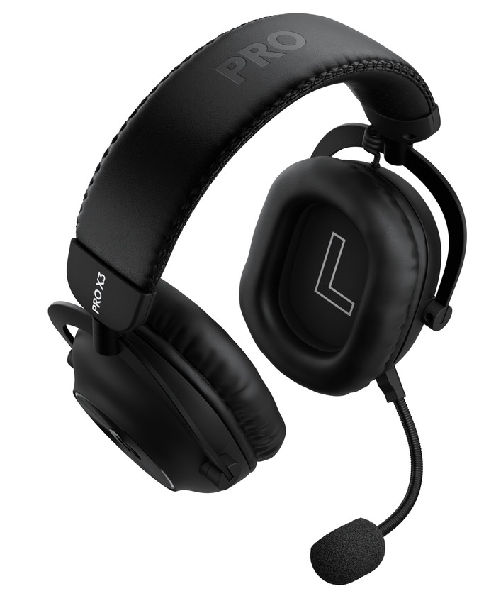 Logitech G Pro X3 Lightspeed Wireless Gaming Headset Black left side