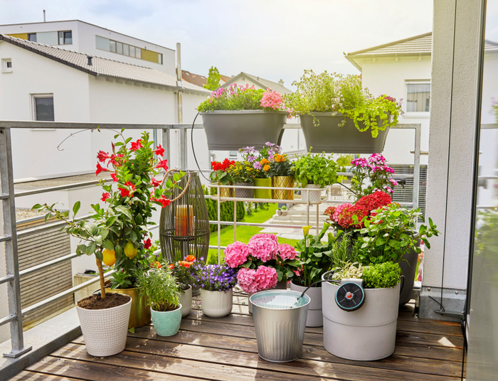 Gardena AquaBloom Set produkt in gebrauch